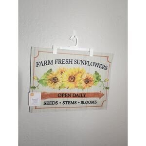 Perfect Harvest Fall Doormat Rug “Farm Fresh Sunflowers” Indoor/Outdoor 18”x24”